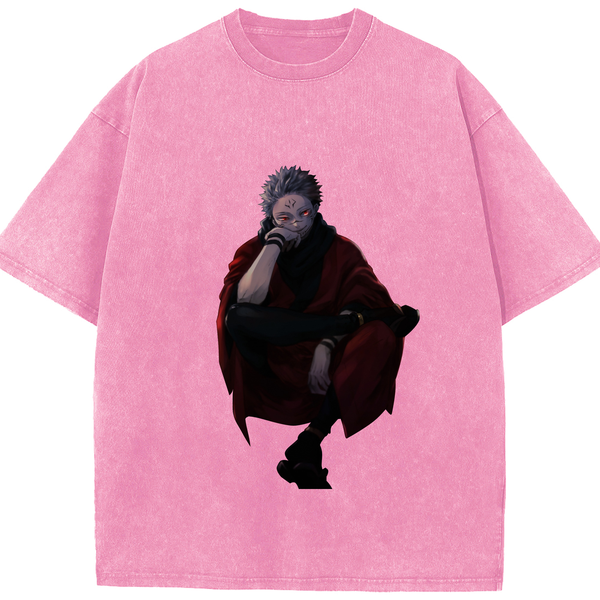 （画像用） 呪術廻戦 Jujutsu Kaisen 綿100% ヴィンテージ風 半袖Tシャツ（フロントプリント）